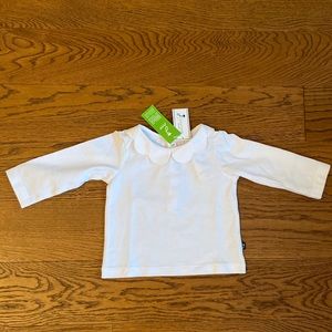 🆕 Jacadi Paris petal collar long sleeve top